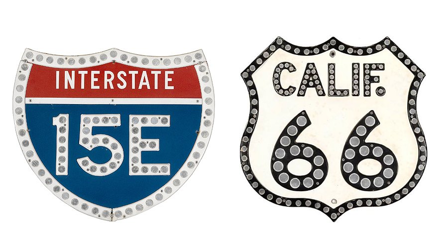 California Road Signs: Icons up for auction