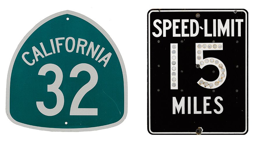California Road Signs: Icons up for auction