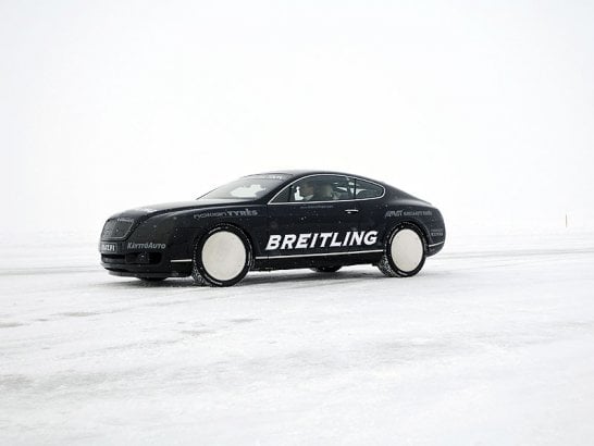 World Speed Record on Ice for Bentley Continental GT