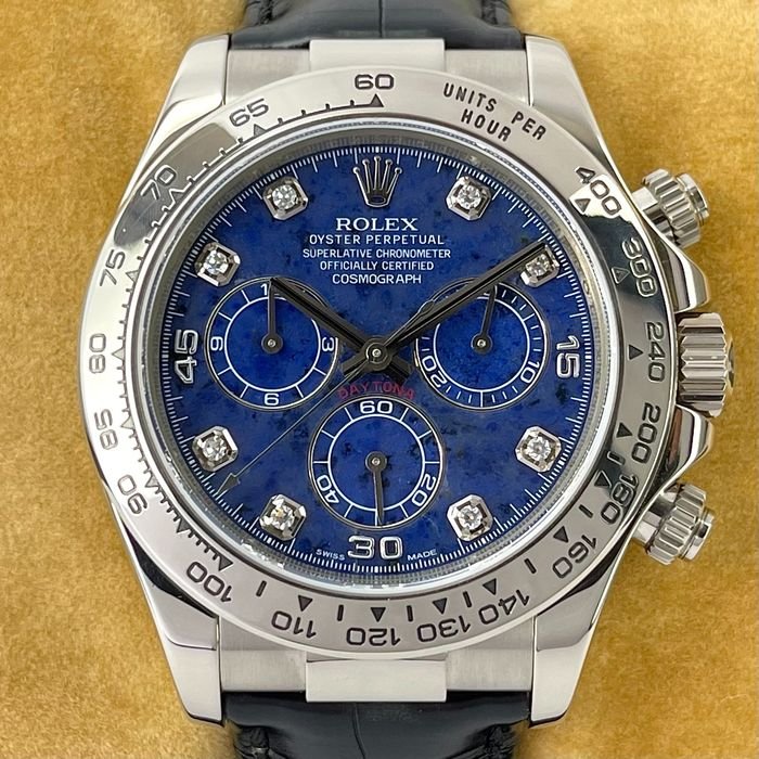 Rolex Daytona Sodalite Diamond Dial Ref Unisex