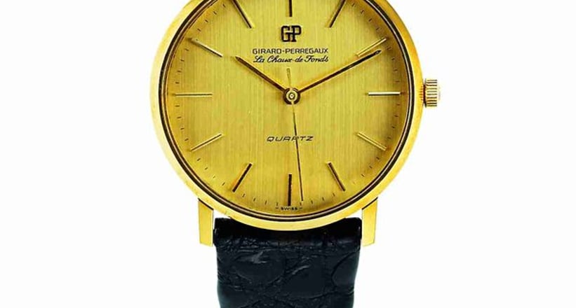 Girard Perregaux A gold plated and stainless steel quartz