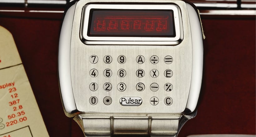 超希少PULSAR / カリキュレーター腕時計ハミルトン