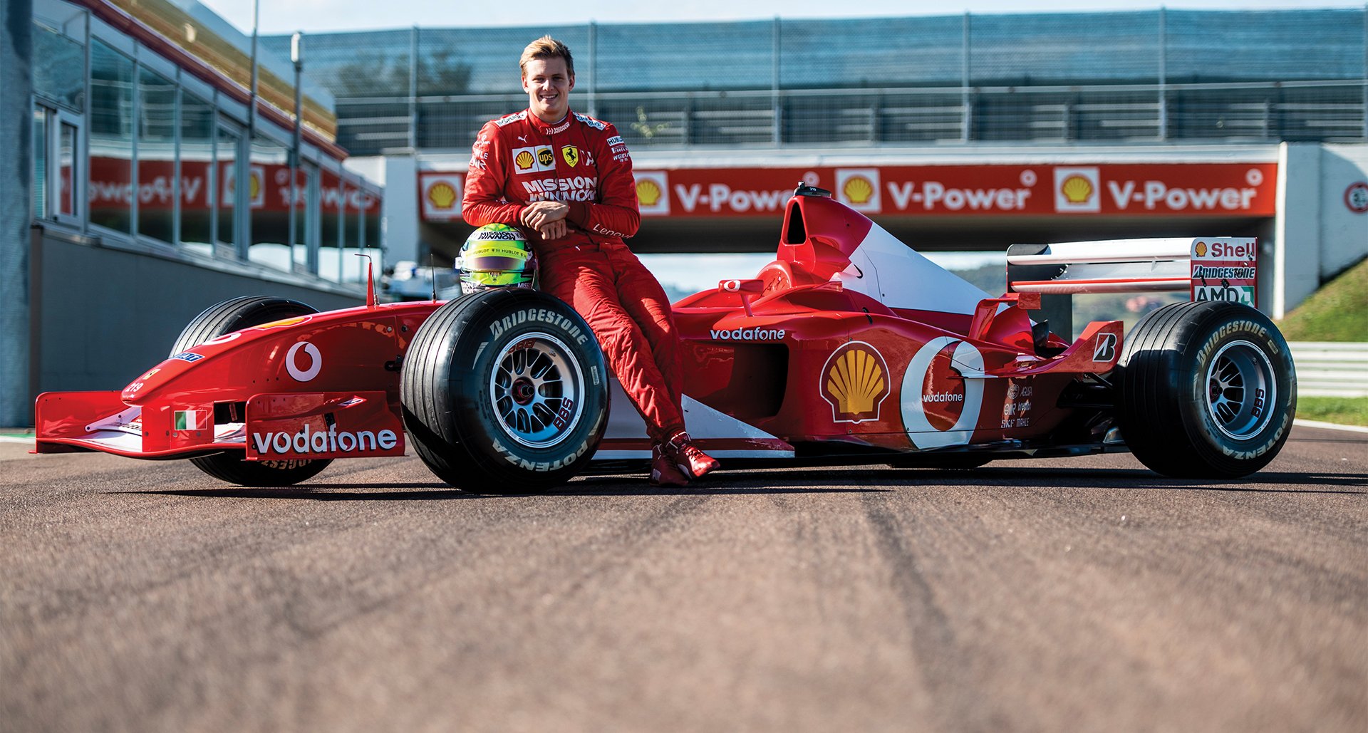 Mick Schumacher Tries His Dad S Title Winning Ferrari F2002 For Size Classic Driver Magazine