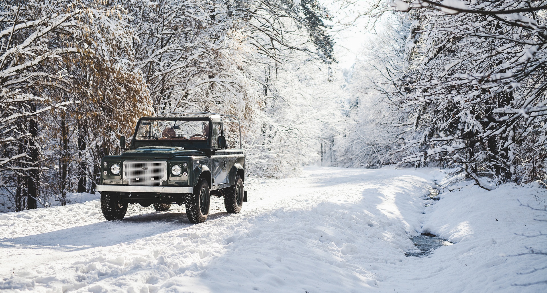 Take your valentine on an adventure in this Land Rover Defender
