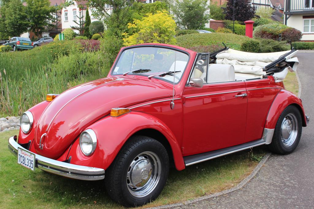 VW Beetle Cabrio White