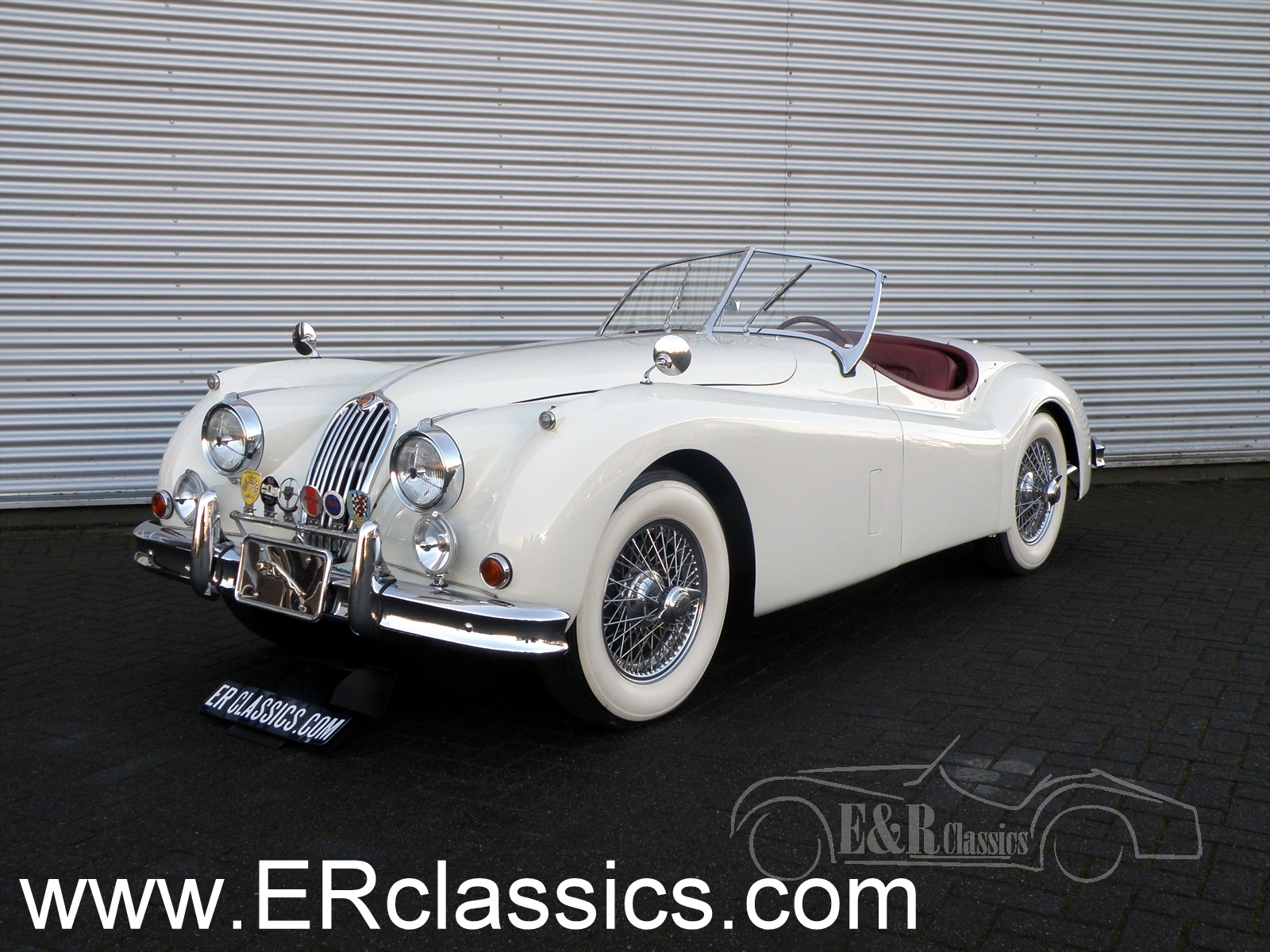 1956 Jaguar XK 140 - OTS Roadster 1956 Old English white restored ...