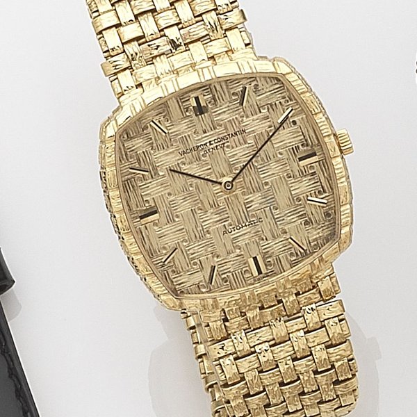 Vacheron Constantin. An 18ct gold automatic bracelet watch