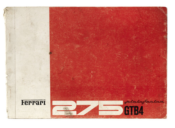 A Ferrari 275 GTB4 Pininfarina spare parts catalogue, 1967 | Classic ...