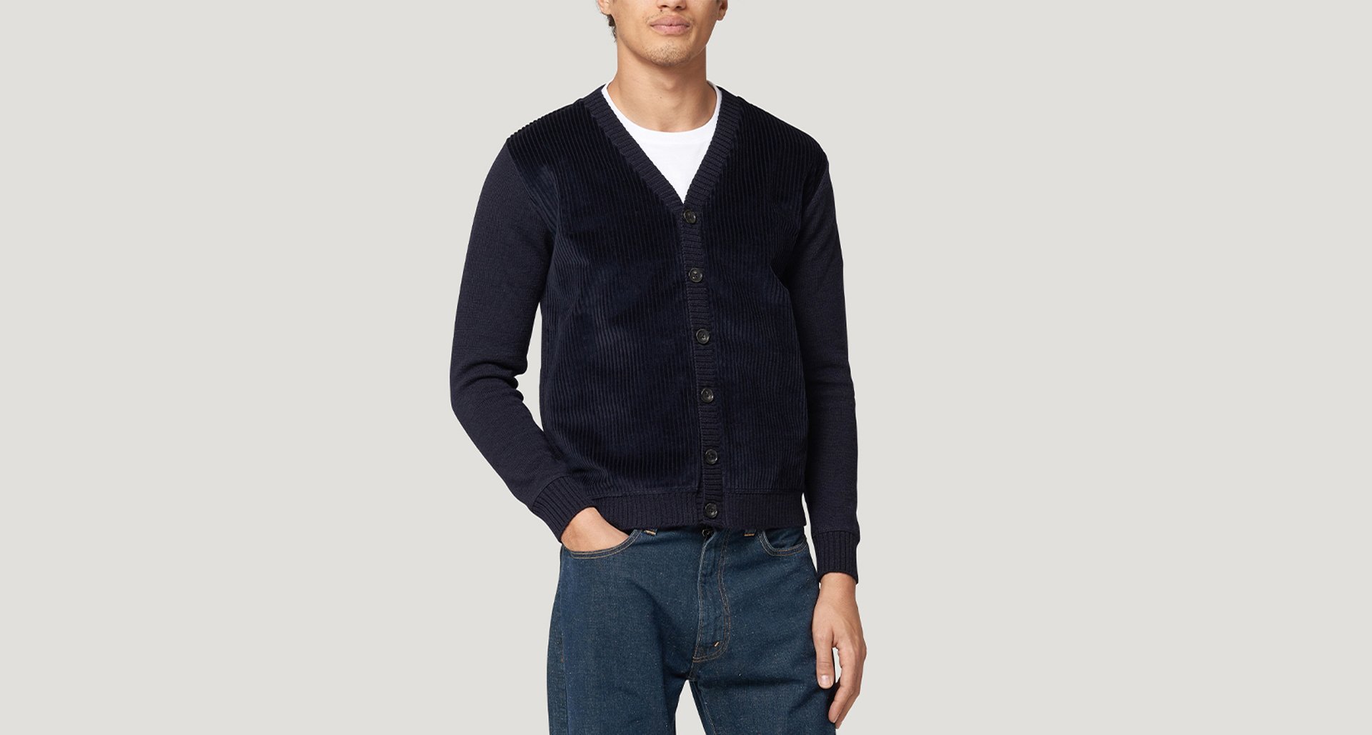 cord cardigan