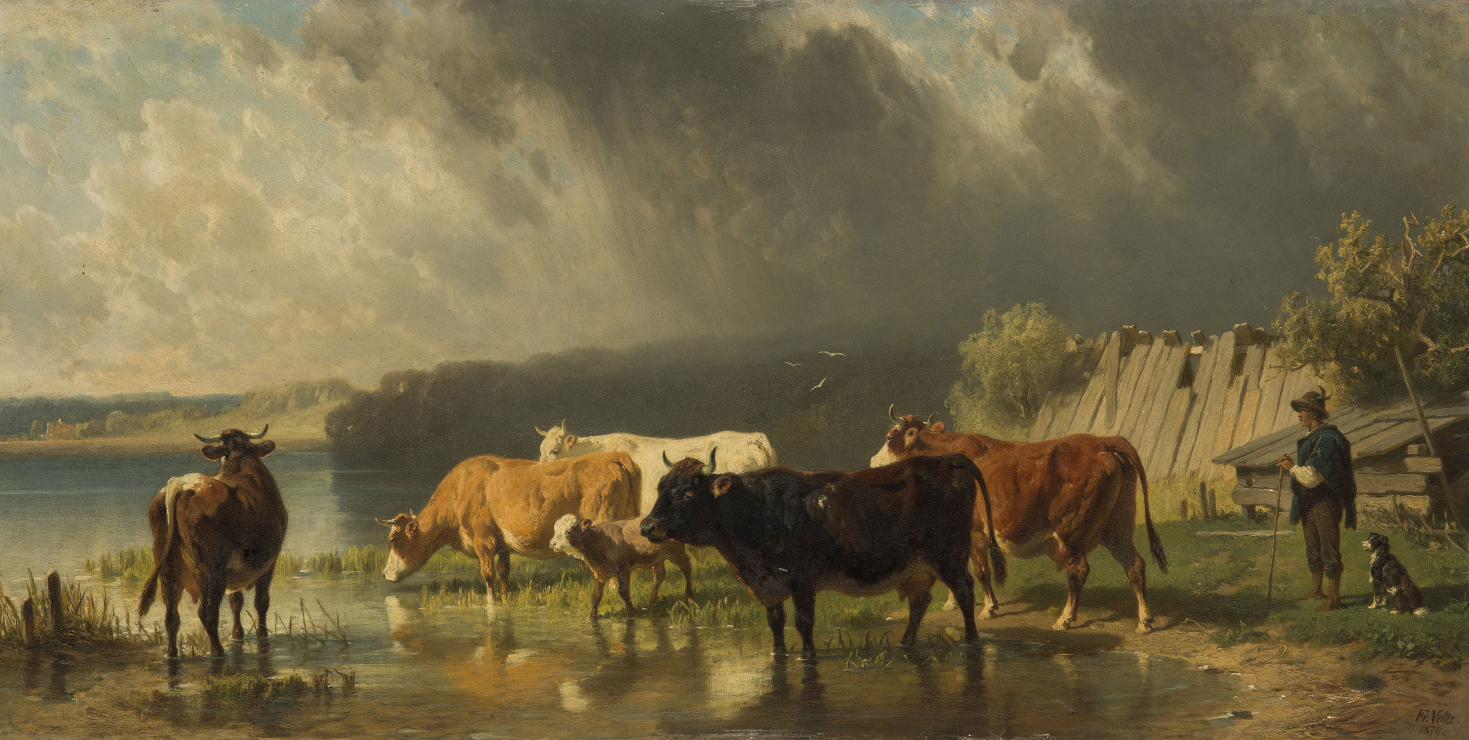 Вольтц Фридрих пастбище коров