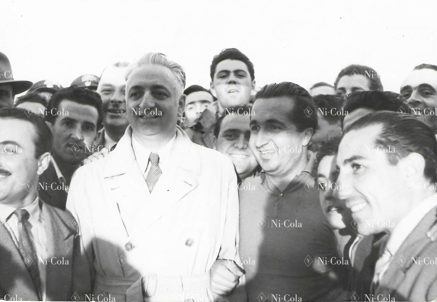 Ferrari Original factory press photo Enzo Ferrari with Ascari probably ...