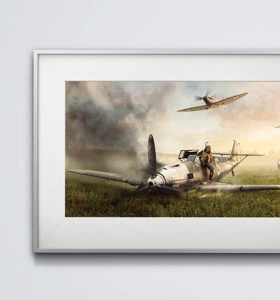 Two Trophies, One Kill, Zero Nazis - Artwork, Medium Print, Silver ...