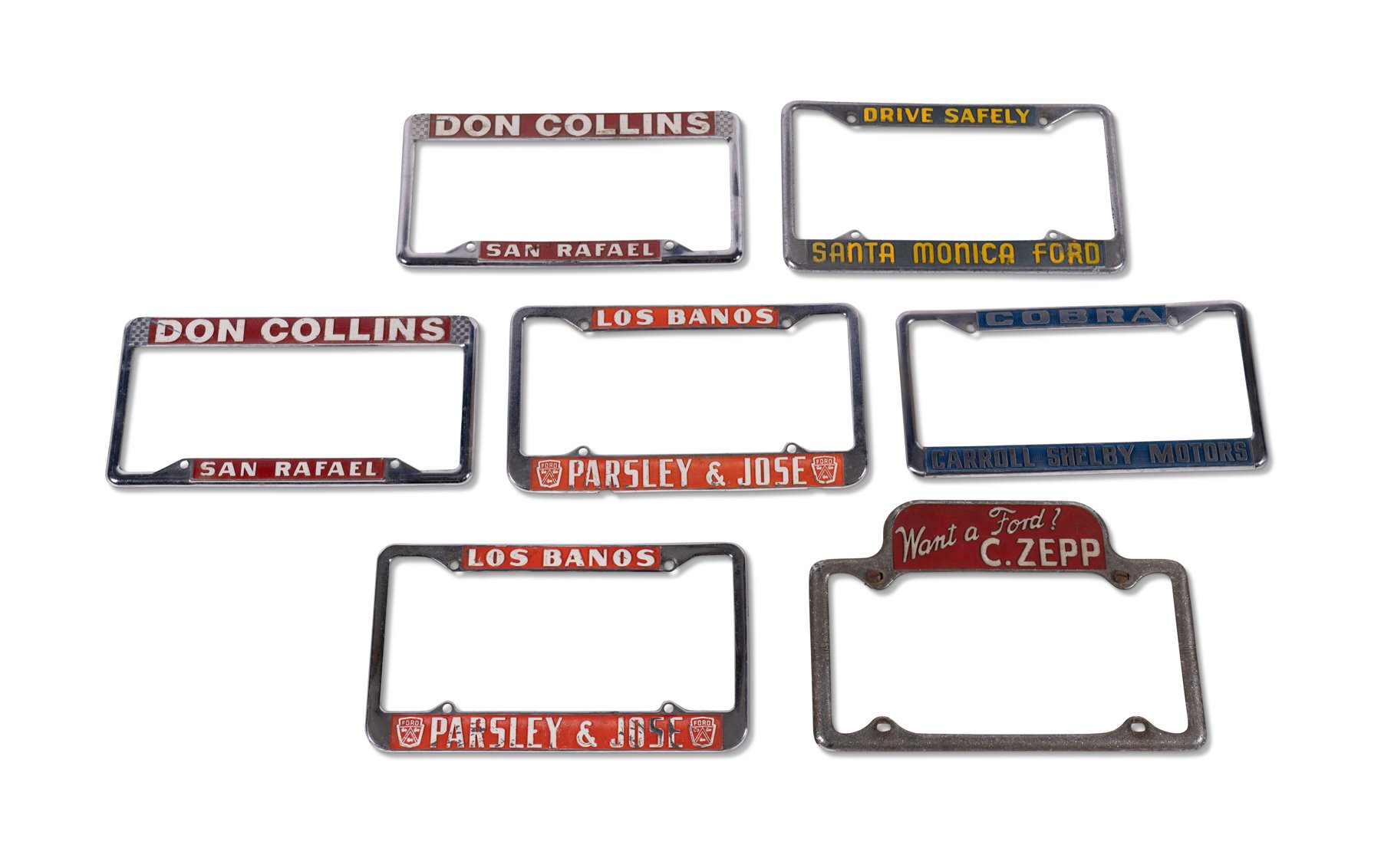 Assorted Ford License Plate Frames Classic Driver Market