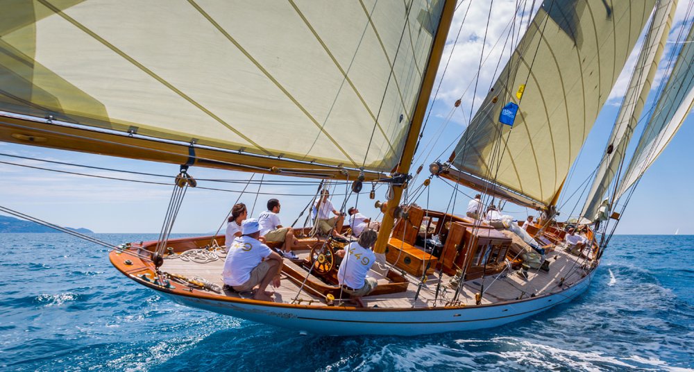 Hard on the wind at the 2015 Panerai Classic Yacht Challenge