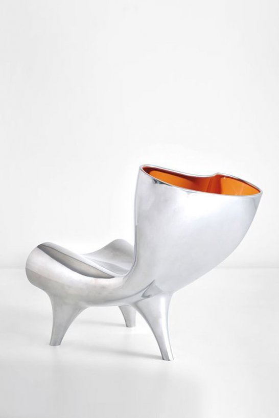 Orgone Chair in White, Marc Newson