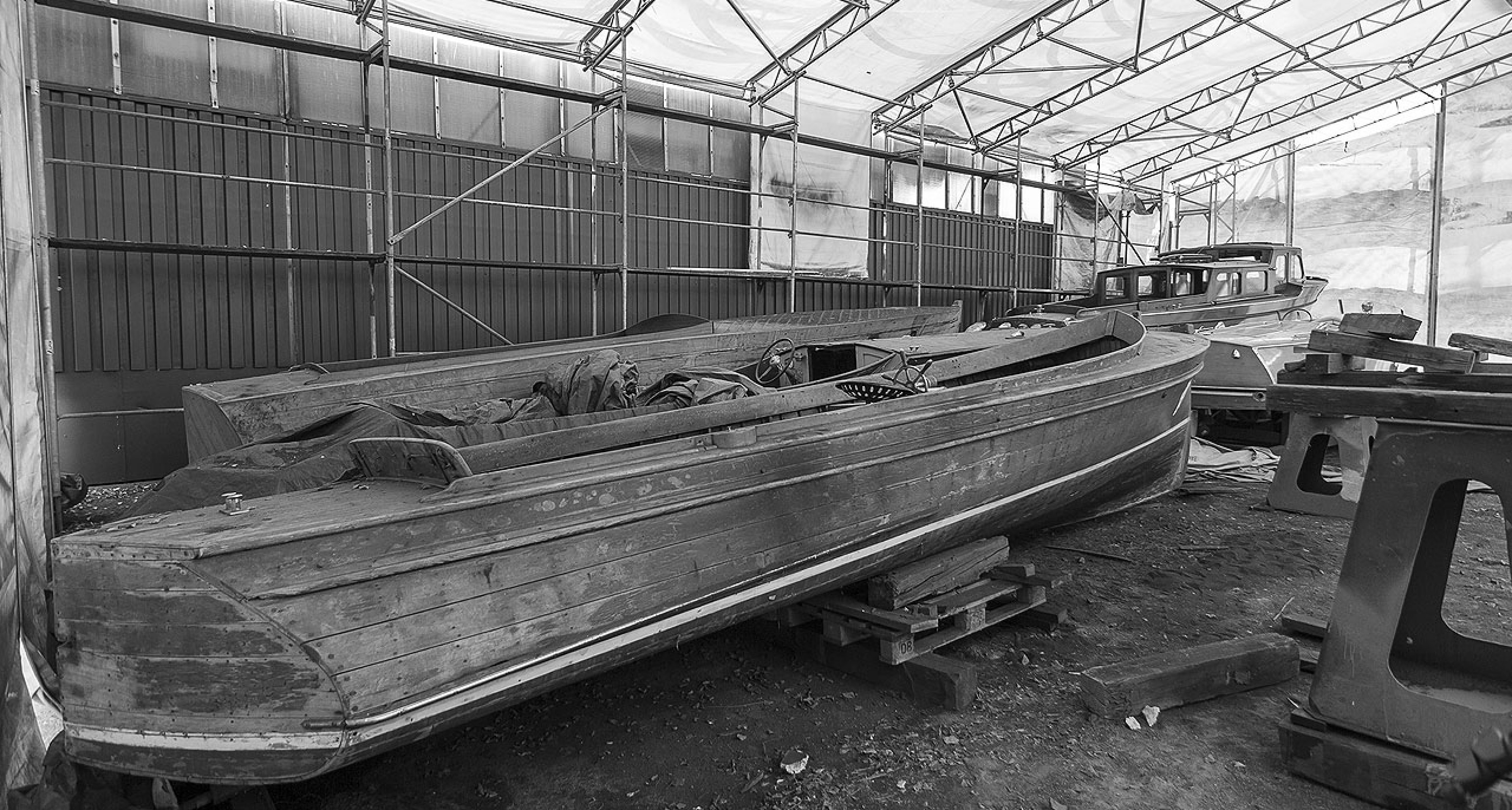 A Nautical Barn Find The Yard Of The Forgotten Wood Boats