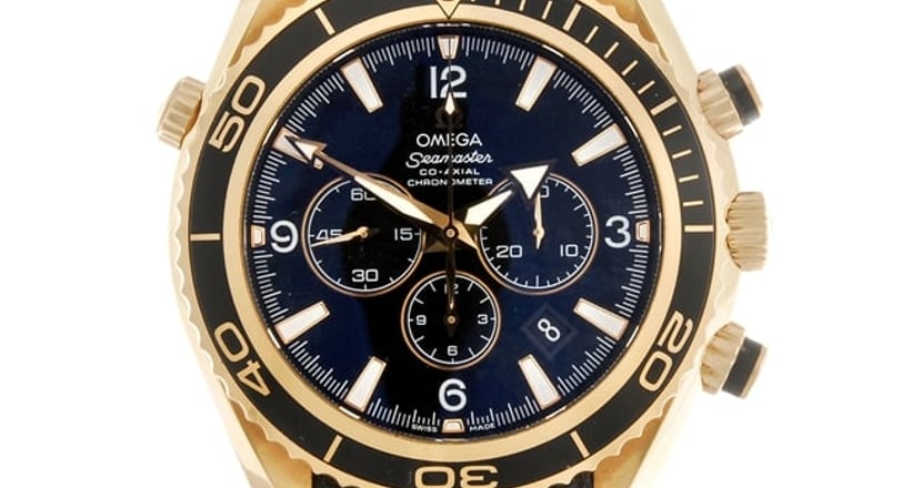 An 18ct Gold Automatic Chronograph Gentleman S Omega Seamaster Planet Ocean Wrist Watch Classic Driver Market