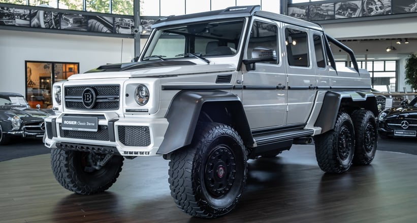 14 Mercedes Benz G Class G 63 Amg 6x6 Brabus White White Exclusive Classic Driver Market