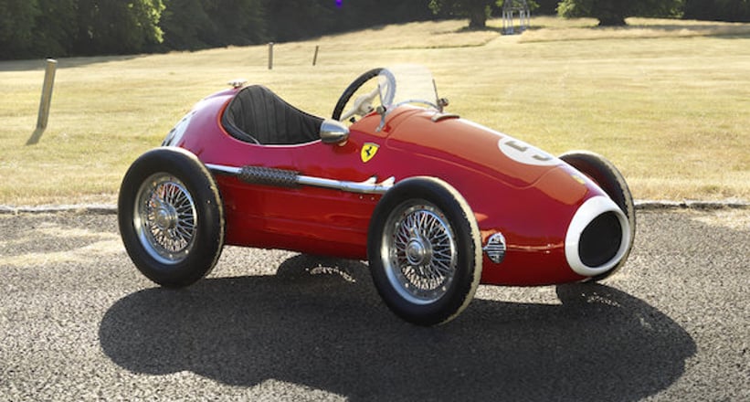 vintage ferrari pedal car