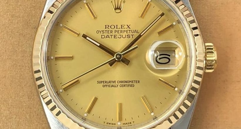 rolex swiss made 16233 superlative oyster perpetual chronometer