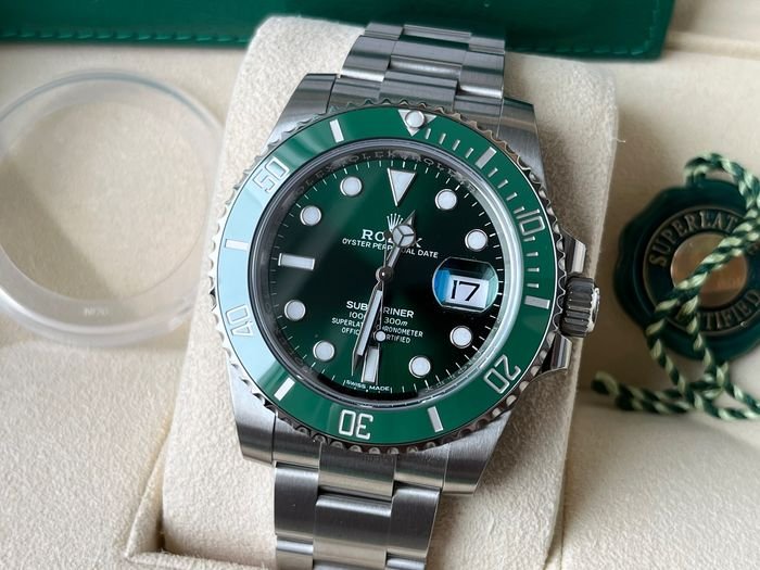 Rolex Submariner Hulk Full STICKERS OPEN CARD 116610LV