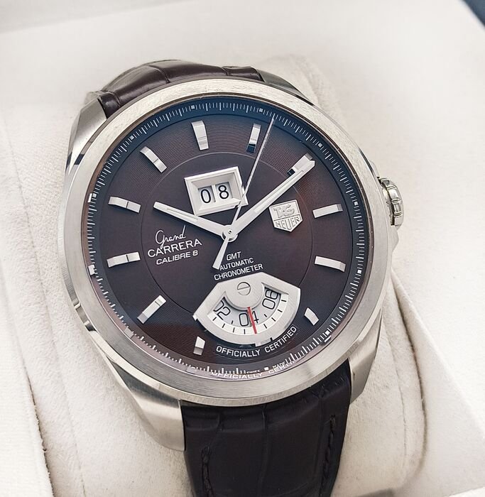 Tag heuer grand carrera clearance calibre 8 leather strap