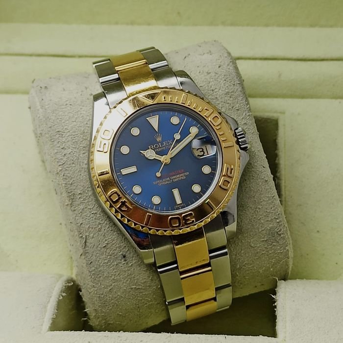 Rolex Yachtmaster 35 Midsize Steel Yellow Gold Unisex Watch 168623