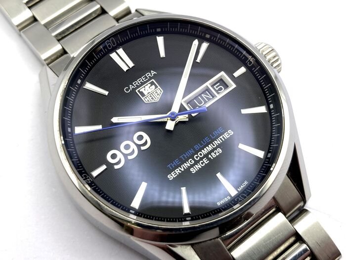 Tag heuer thin discount blue line watch