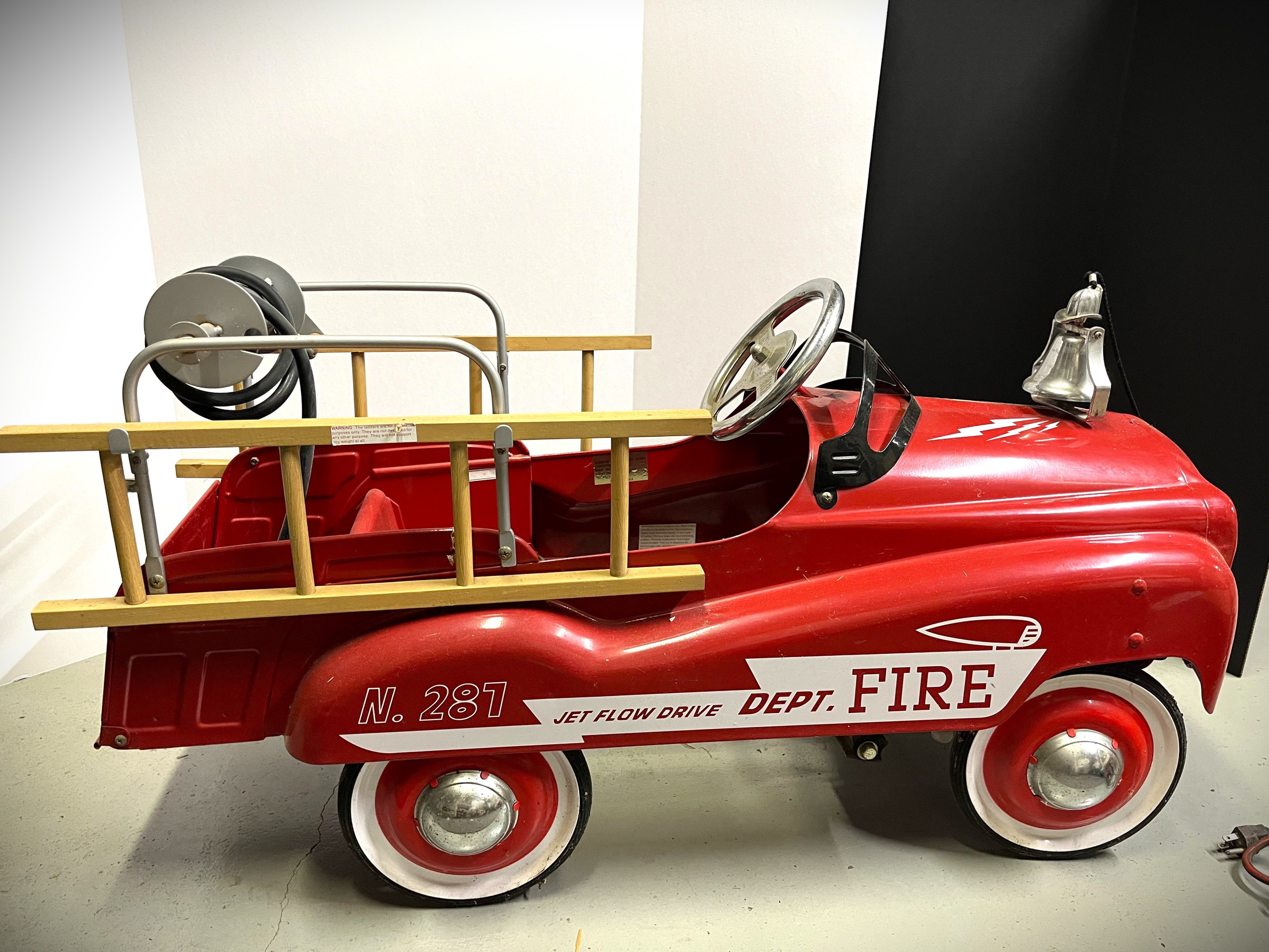 Firefighter pedal hot sale car