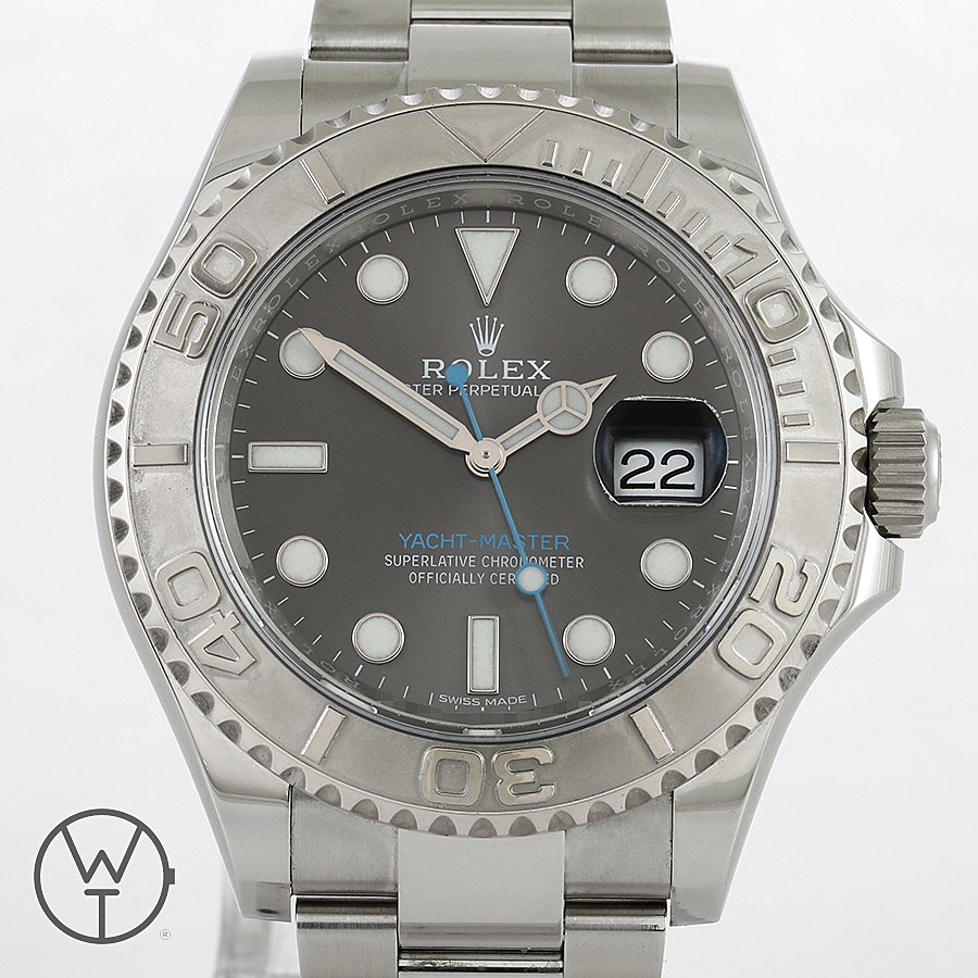 silver rolex yacht master