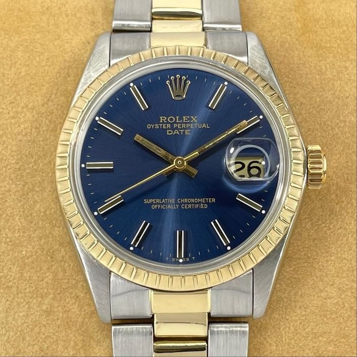 Rolex - Date Blue Dial - 1505 - Unisex - 1970-1979 | Classic Driver Market