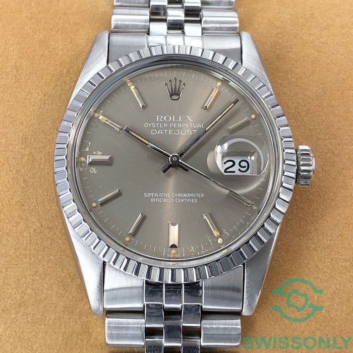 grey dial datejust
