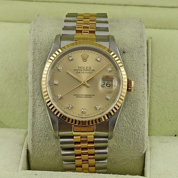 Rolex - Oyster Perpetual DateJust - 16233 - Men - 1990-1999 | Classic ...