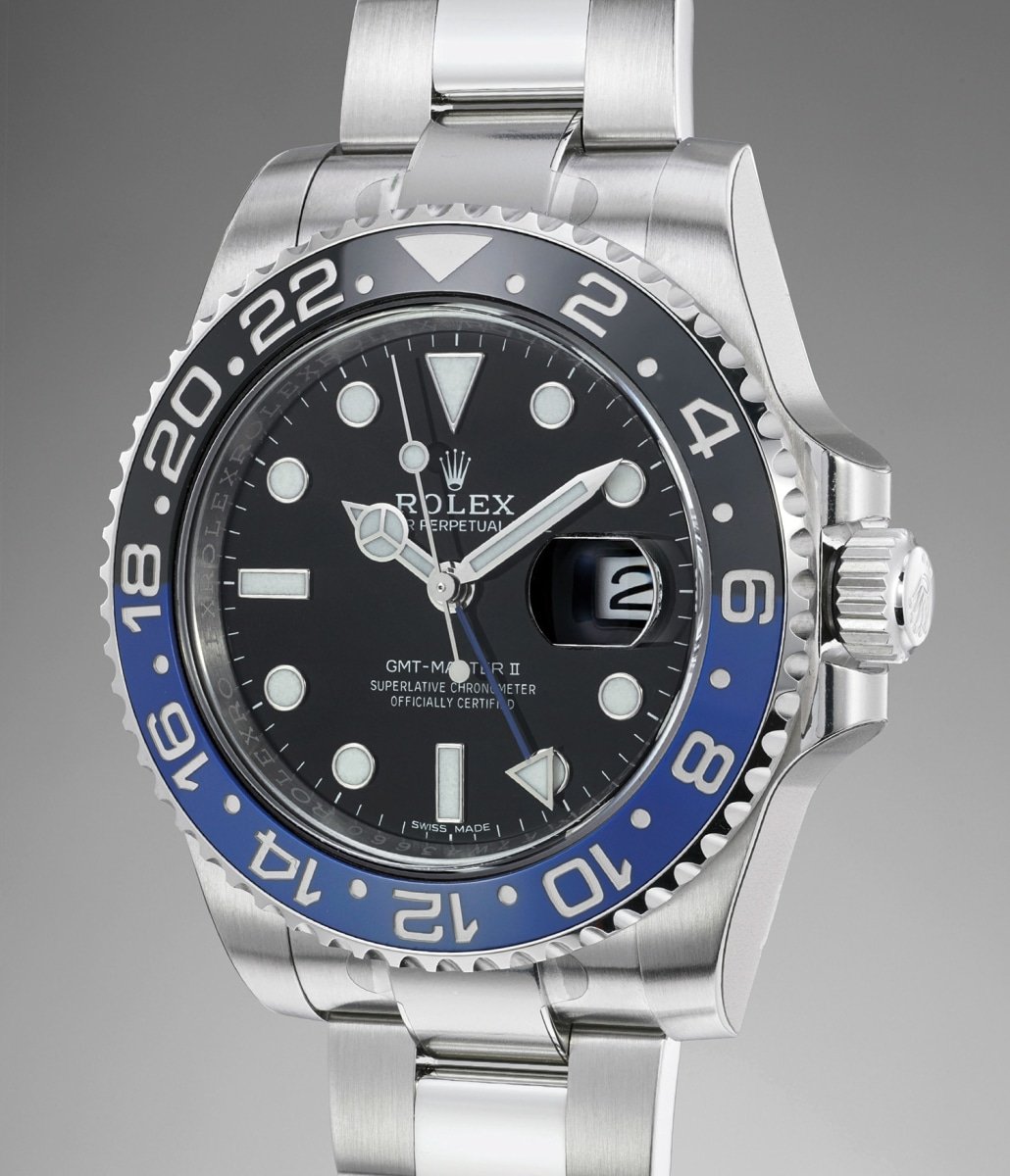 Rolex A fine, attractive and mint-condition stainless steel dual time ...